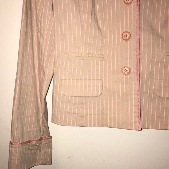 ANTHROPOLOGIE ELEVENSES STRIPE BLAZER JACKET 2 - Picture 3 of 4